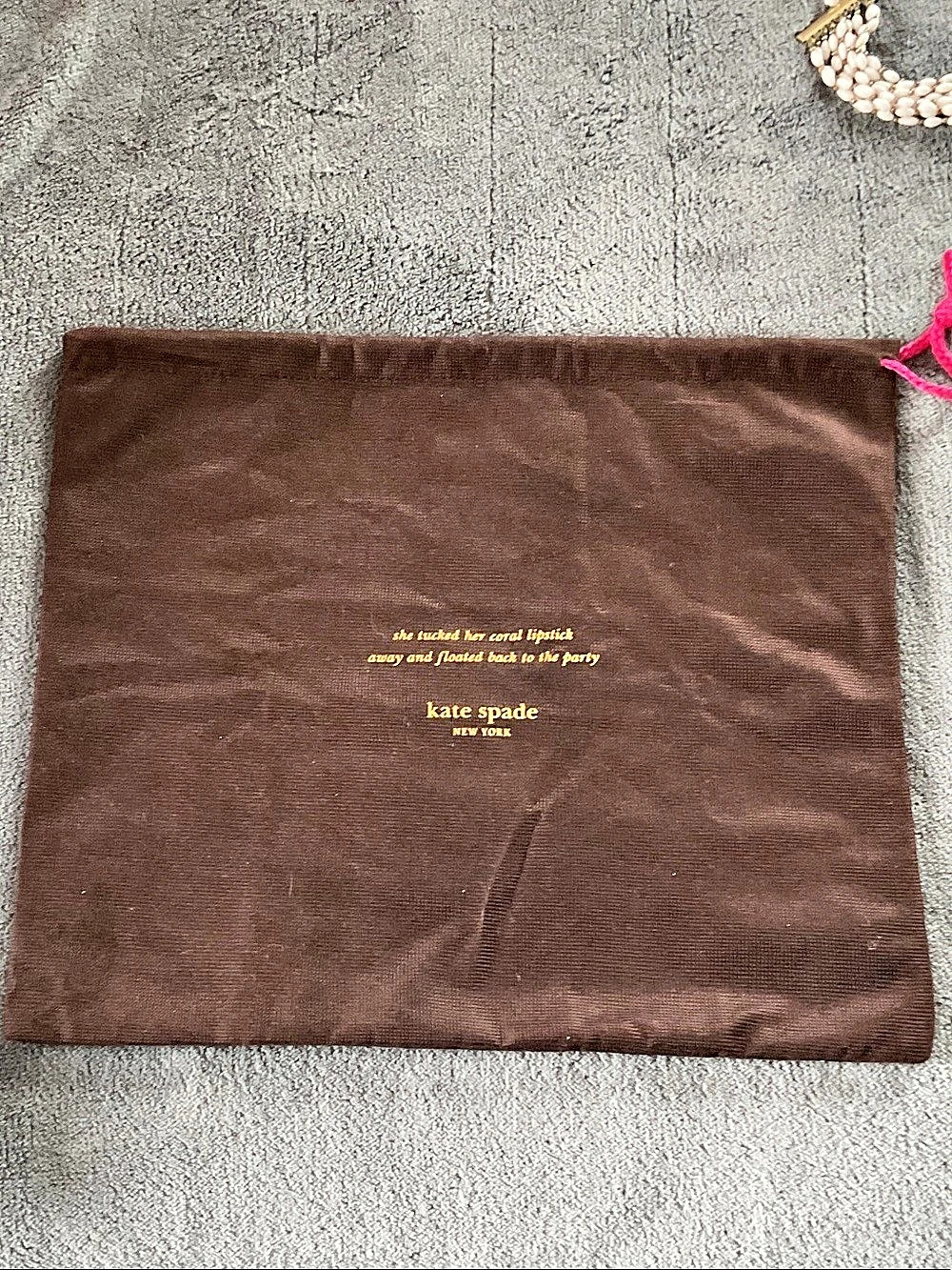 kate spade dust bag